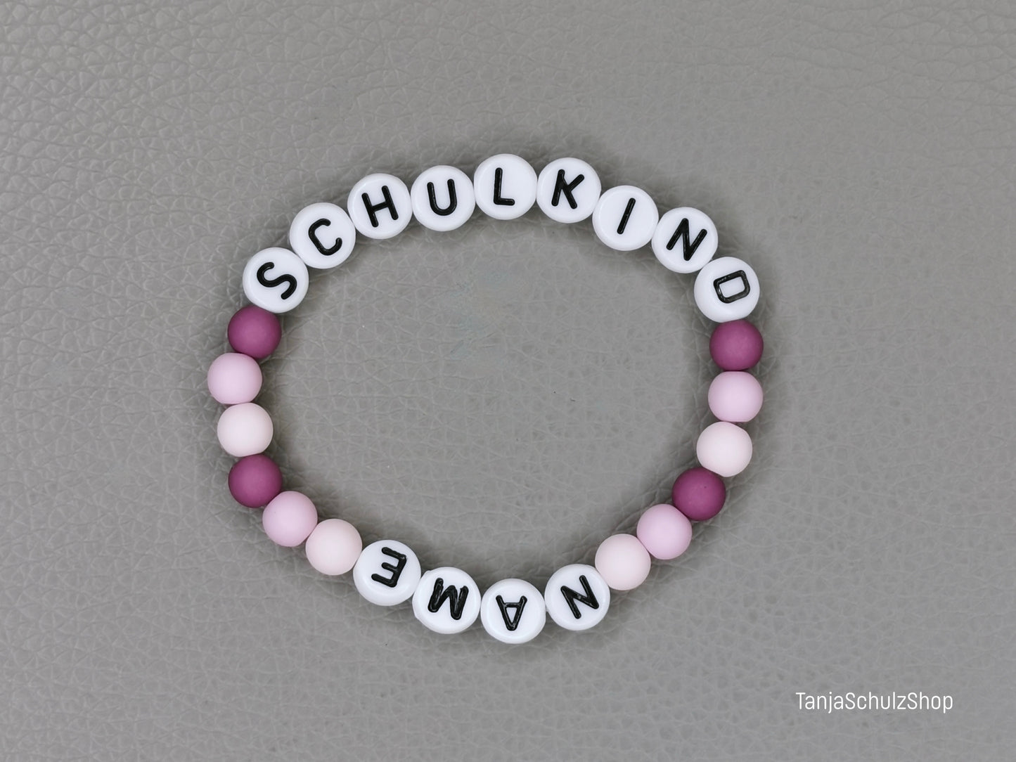 Kinder Armband Schulkind, personalisiert mit dem Namen des Kindes