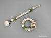 Set aus Greifring und Schnullerkette, personalisiert mit Namen - Tanja Schulz Shop